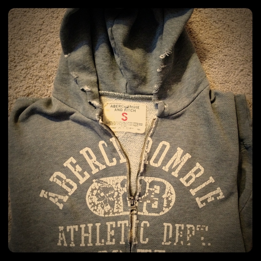A&F Severely Distressed Vintage Hoodie